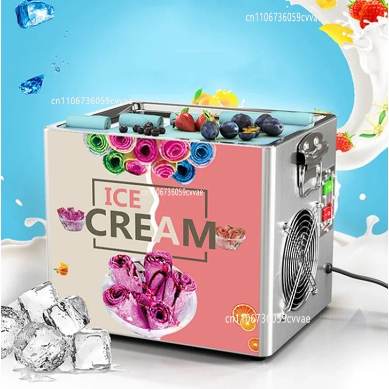 Ice Cream Maker Electric - Yogurt Fried Ice Machine Electric Frying