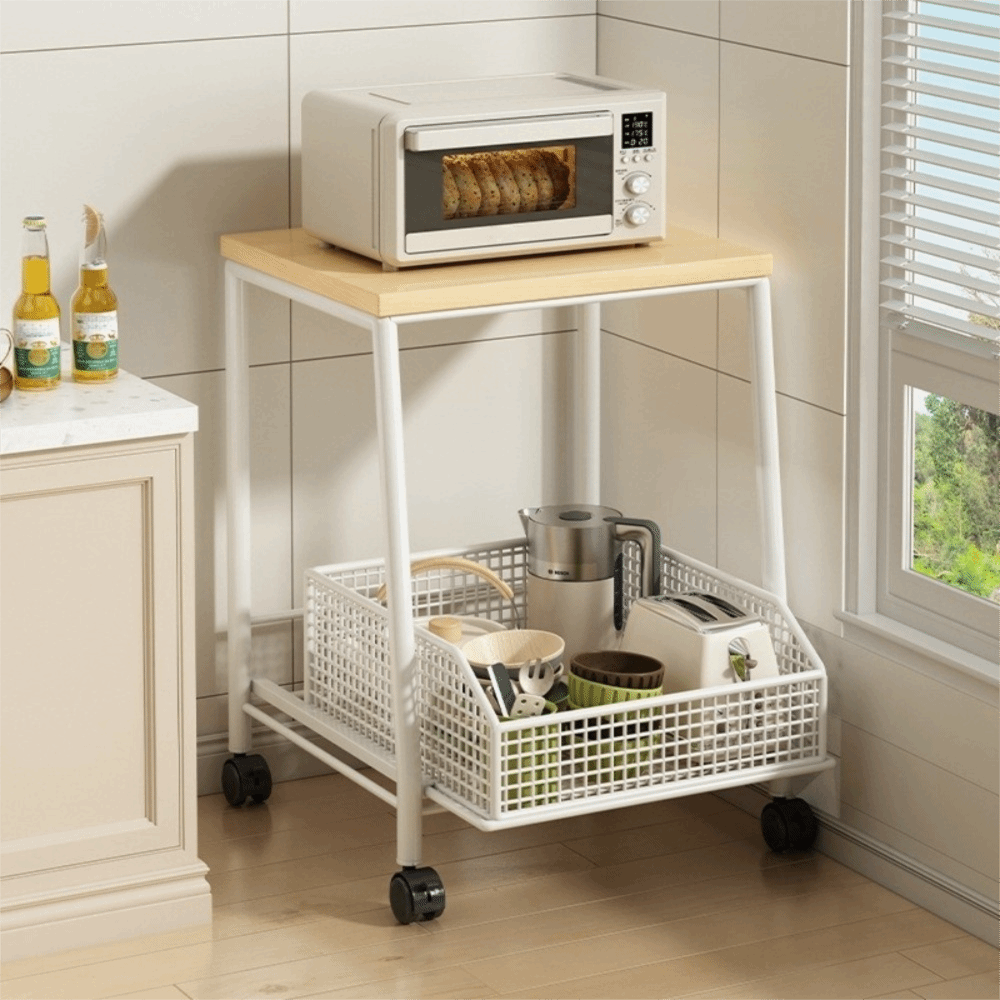 Kitchen Appliances Countertop - With Drawers Microwave Stand Space Saving
