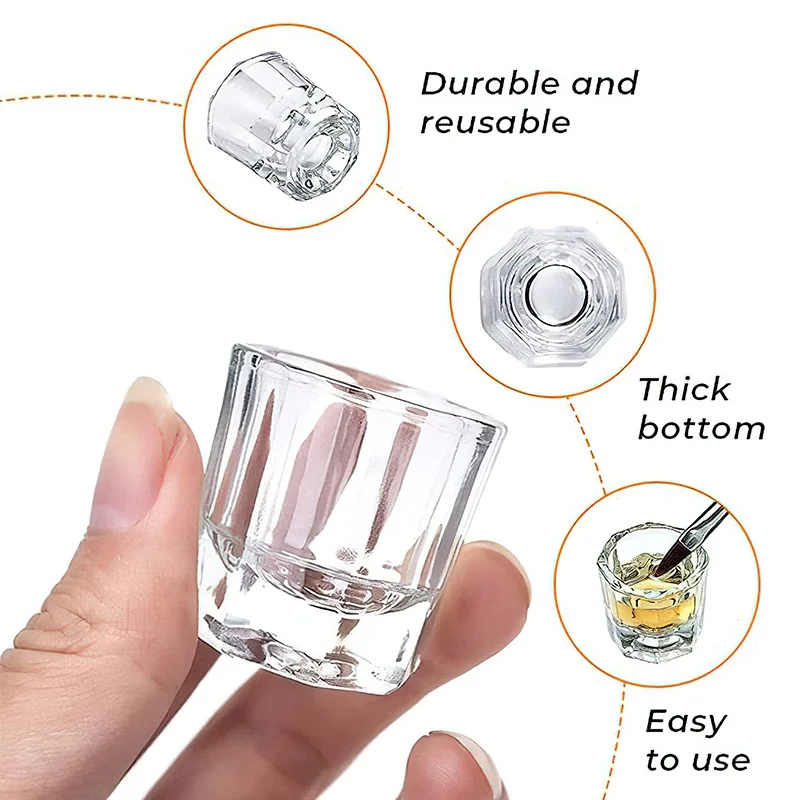 Crystal Glass Nail Art Cups Wa - Kitchen Appliances Integrated recension och pris