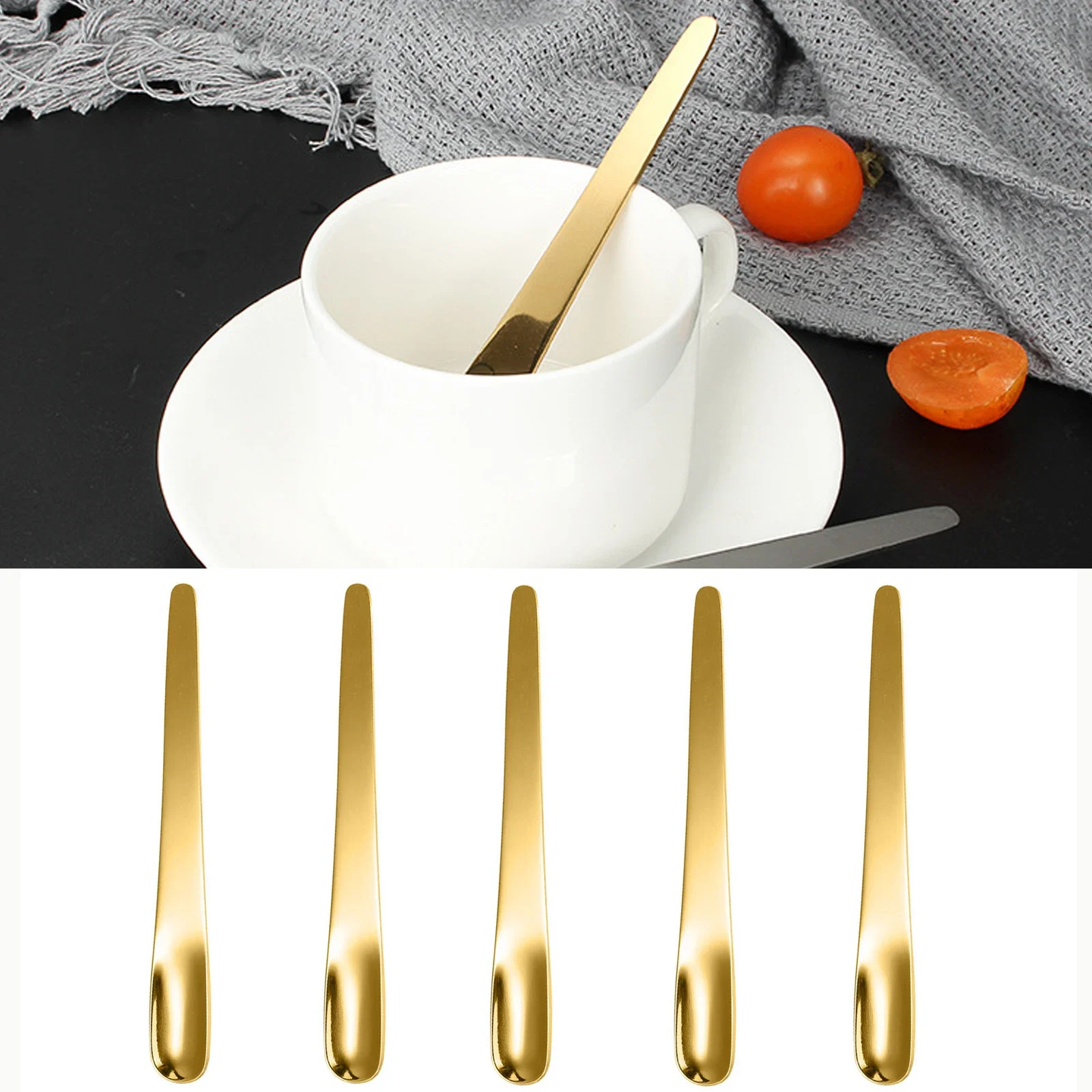 5PCS Coffee Spoon Stainless St - Kitchen Appliances Integrated recension och pris