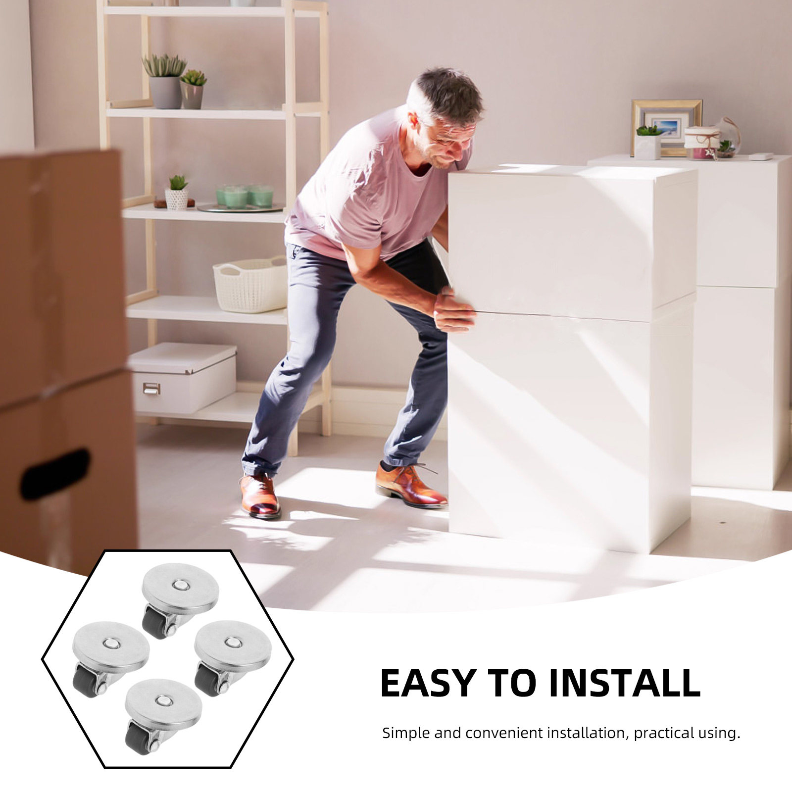 4Pcs Self Adhesive Mini Caster - Kitchen Appliances Countertop recension och pris