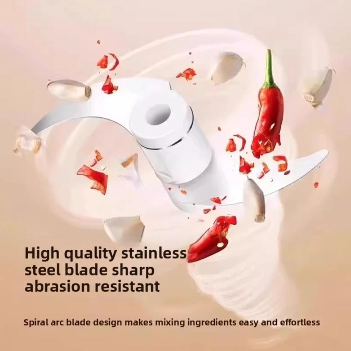 1PC Electric Garlic Chopper Mi - Kitchen Appliances Integrated recension och pris