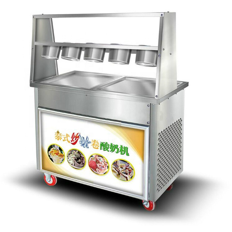 Frying Ice Machine Commercial  - Ice Cream Maker Electric recension och pris