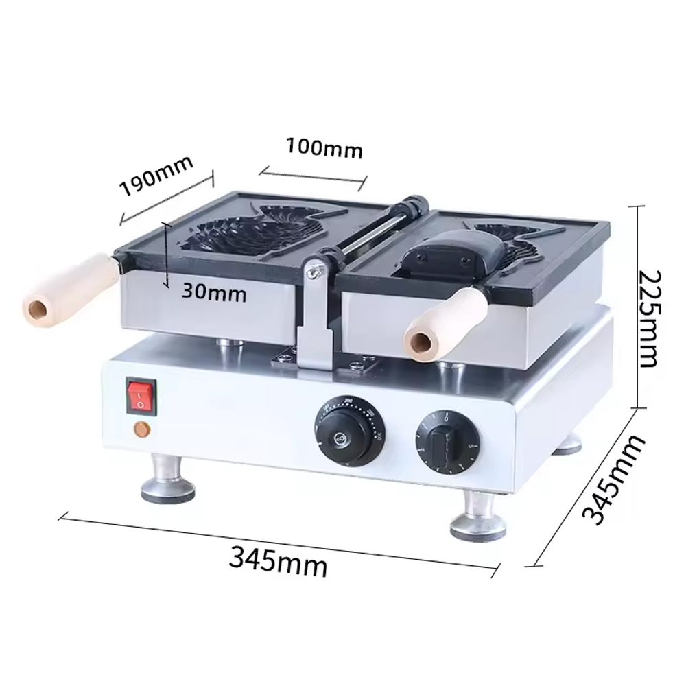 Commercial 1 Pcs Fish Taiyaki  - Ice Cream Maker Electric recension och pris