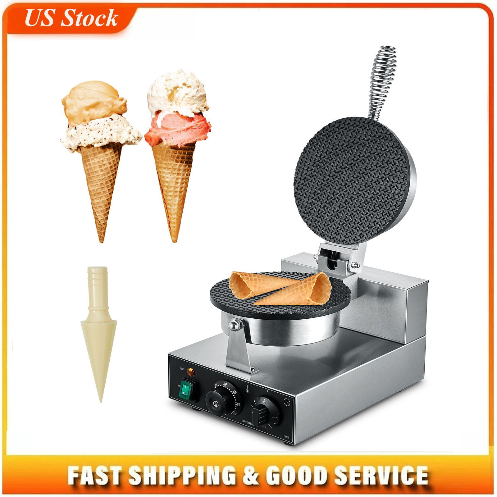 Electric Ice Cream Cone Maker, - Ice Cream Maker Electric recension och pris